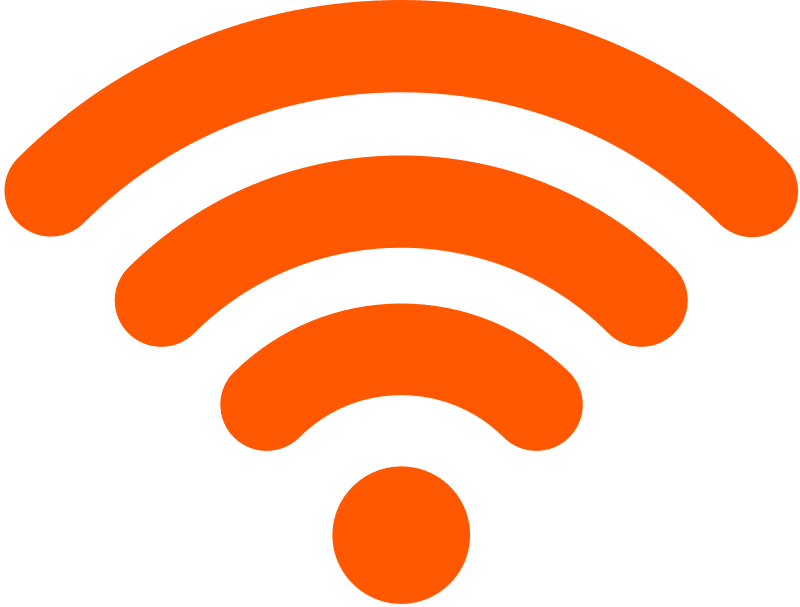 Wi-Fi無料提供を表すアイコン